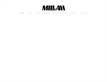 Tablet Screenshot of millahofficial.com